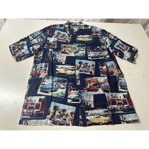 Rare NOS Reyn Spooner Ford Classic Car Hawaiian Shirt Men’s Size L - NWT